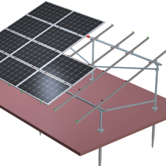 강철 알루미늄 잡종 태양 설치 체계