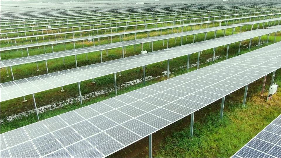 용융 아연 도금 탄소강 접지 태양 광 설치 시스템